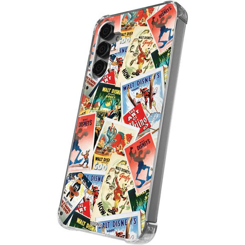 Disney Friends Retro Goofy Stamps Art Galaxy S24 Plus Clear Case